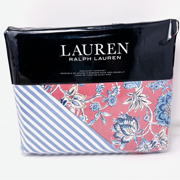 Set/3 RALPH LAURENDominique Parisian Jacobean Floral KING